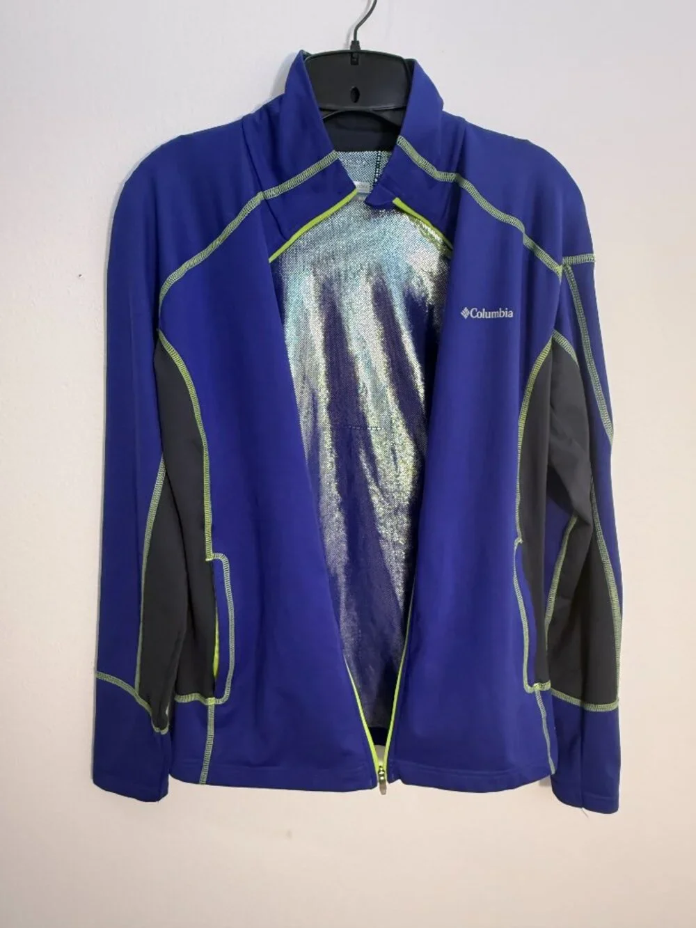 Columbia Trail Roamer EXS Jacket Medium M Purple Omni Heat Lightweight Full Zip